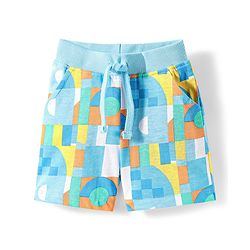 Babyhug Single Jersey Knit Sleeveless Printed Tank T-Shirt & Shorts Co-Ord Set - Multicolor