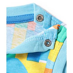 Babyhug Single Jersey Knit Sleeveless Printed Tank T-Shirt & Shorts Co-Ord Set - Multicolor