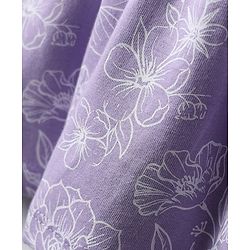 Babyhug Single Jersey Knit Sleeveless Frock With Floral Print - Lilac