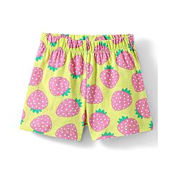 Babyhug Cotton Knit Half Sleeves Co-ords Shorts Night Wear With Fruit Print Pack Of 2 - Purple & Pink