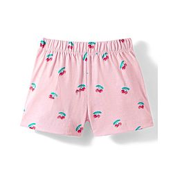 Babyhug Cotton Knit Half Sleeves Co-ords Shorts Night Wear With Fruit Print Pack Of 2 - Purple & Pink