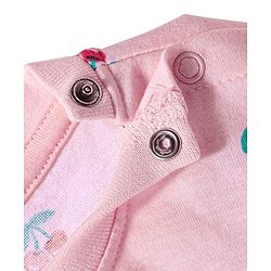 Babyhug Cotton Knit Half Sleeves Co-ords Shorts Night Wear With Fruit Print Pack Of 2 - Purple & Pink