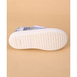 Cute Walk by Babyhug Velcro Closure Casual Shoes with Glitter Print - Silver