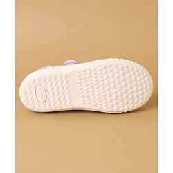 Cute Walk by Babyhug Velcro Closure Casual Shoes with Floral Print - Purple