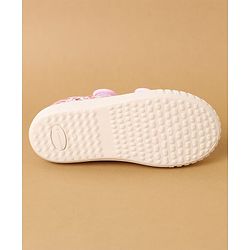 Cute Walk by Babyhug Velcro Closure Casual Shoes with Floral Print - Purple