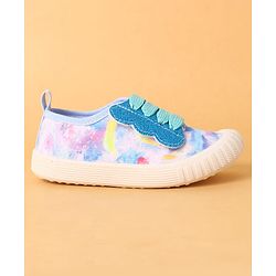 Cute Walk by Babyhug Slip On Casual Shoes with Marble Design & Glitter Detailing - Blue
