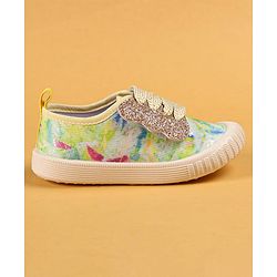 Cute Walk by Babyhug Slip On Casual Shoes with Marble Design & Glitter Detailing - Blue