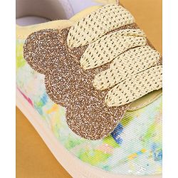 Cute Walk by Babyhug Slip On Casual Shoes with Marble Design & Glitter Detailing - Blue