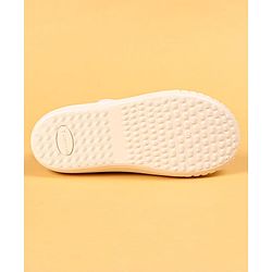 Cute Walk by Babyhug Casual Shoes with Velcro Closure & Cherry Applique - Silver