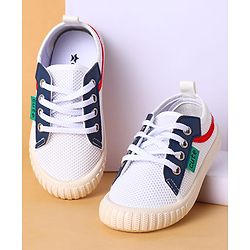 Cute Walk by Babyhug Lace Up Closure Casual Shoes with Colour Block Design - Yellow