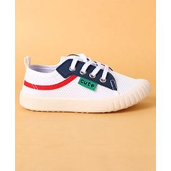 Cute Walk by Babyhug Lace Up Closure Casual Shoes with Colour Block Design - Yellow