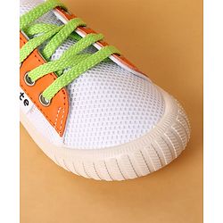 Cute Walk by Babyhug Lace Up Closure Casual Shoes with Colour Block Design - Yellow