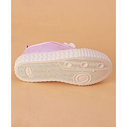 Cute Walk by Babyhug Slip on Casual Shoes with Floral Applique - Light Green