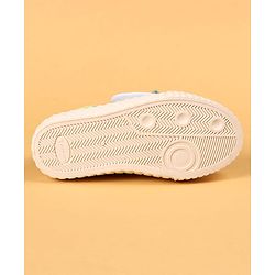 Cute Walk by Babyhug Casual Shoes with Velcro Closure & Bow Applique - Green & Orange