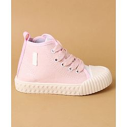 Cute Walk by Babyhug Lace Up Casual Shoes - Pink