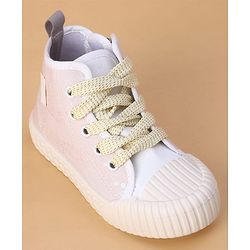 Cute Walk by Babyhug Lace Up Casual Shoes - Pink