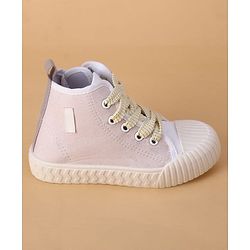 Cute Walk by Babyhug Lace Up Casual Shoes - Pink