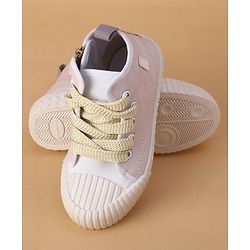 Cute Walk by Babyhug Lace Up Casual Shoes - Pink