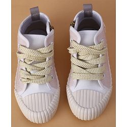 Cute Walk by Babyhug Lace Up Casual Shoes - Pink