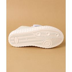 Cute Walk by Babyhug Velcro Closure Casual Shoes with Heart Sequin Detailing - Light Yellow