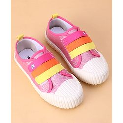 Cute Walk by Babyhug Velcro Closure Casual Shoes - Fuchsia