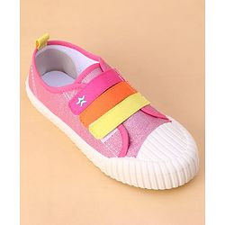 Cute Walk by Babyhug Velcro Closure Casual Shoes - Fuchsia