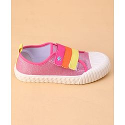 Cute Walk by Babyhug Velcro Closure Casual Shoes - Fuchsia