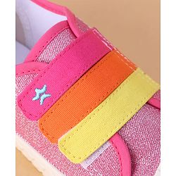 Cute Walk by Babyhug Velcro Closure Casual Shoes - Fuchsia