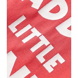 Babyhug Cotton Knit Half Sleeves Shorts Night Suit with Text & Stars Print - Red