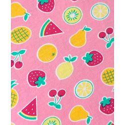 Babyhug 100% Cotton Single Jersey Knit Sando & Shorts Set With Fruit Print - Pink