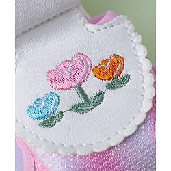 Cute Walk by Babyhug Sandals With Velcro Closure Floral Print - Pink