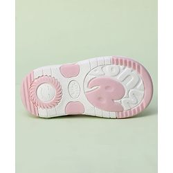Cute Walk by Babyhug Sandals with Velcro Closure & Floral Applique - Blue
