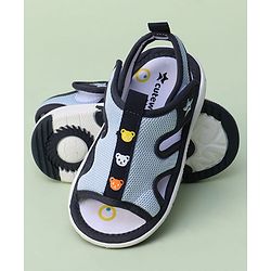 Cute Walk by Babyhug Animal Printed Sandals With Velcro Closure - Blue