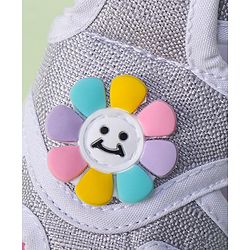 Cute Walk by Babyhug Sandals with Velcro Closure & Floral Applique - Pink