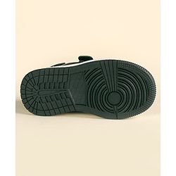 Cute Walk by Babyhug Solid Party Wear Shoes With Velcro Closure - Black