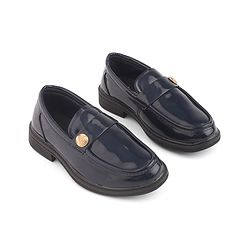 Cute Walk by Babyhug Loafers with Applique - Black