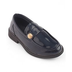 Cute Walk by Babyhug Loafers with Applique - Black