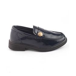 Cute Walk by Babyhug Loafers with Applique - Black