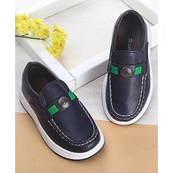Cute Walk by Babyhug Slip On 3D Applique Loafers - Black