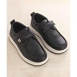 Cute Walk by Babyhug Velcro Closure Formal Shoes - Black
