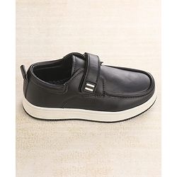 Cute Walk by Babyhug Velcro Closure Formal Shoes - Black