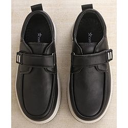 Cute Walk by Babyhug Velcro Closure Formal Shoes - Black