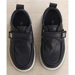 Cute Walk by Babyhug Velcro Closure Formal Shoes - Black
