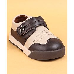 Cute Walk by Babyhug Casual Shoes with Velcro Closure - Brown & Beige