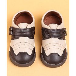 Cute Walk by Babyhug Casual Shoes with Velcro Closure - Brown & Beige