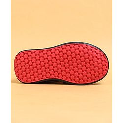 Cute Walk by Babyhug Slip On Loafers With Lace Applique - Black