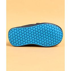 Cute Walk by Babyhug Slip On Loafers With Lace Applique - Navy Blue