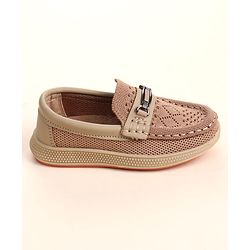 Cute Walk by Babyhug Slip On Solid Loafers - Brown