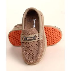 Cute Walk by Babyhug Slip On Solid Loafers - Brown
