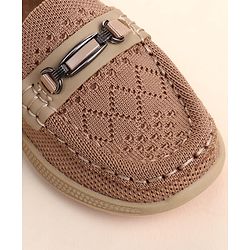 Cute Walk by Babyhug Slip On Solid Loafers - Brown